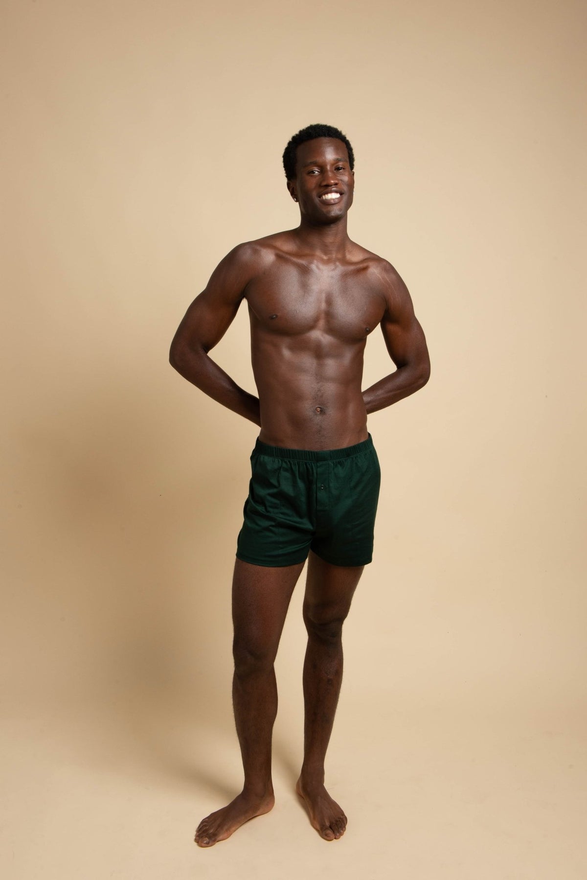 Evening Boxer, Racing Green - MARU MORI